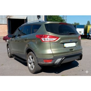 Barra Posteriore AK007 Nera (Acciaio Inox) Ford Kuga 2008-2013 foto 1