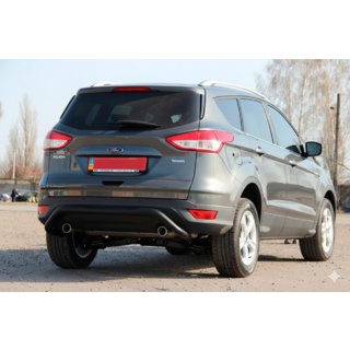 Barra Posteriore AK007 Nera (Acciaio Inox) Ford Kuga 2008-2013 foto 2