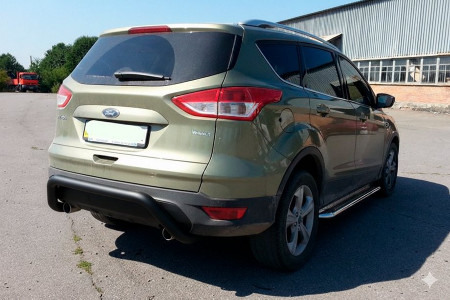 Ford Kuga 2008-2013 Barra Posteriore AK007 Nera (Acciaio Inox) Foto 7