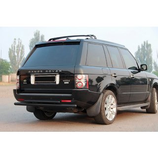 Roll Bar Posteriore Doppio AK002 Nero (Acciaio Inox) Range Rover III L322 2002-2012 foto 3