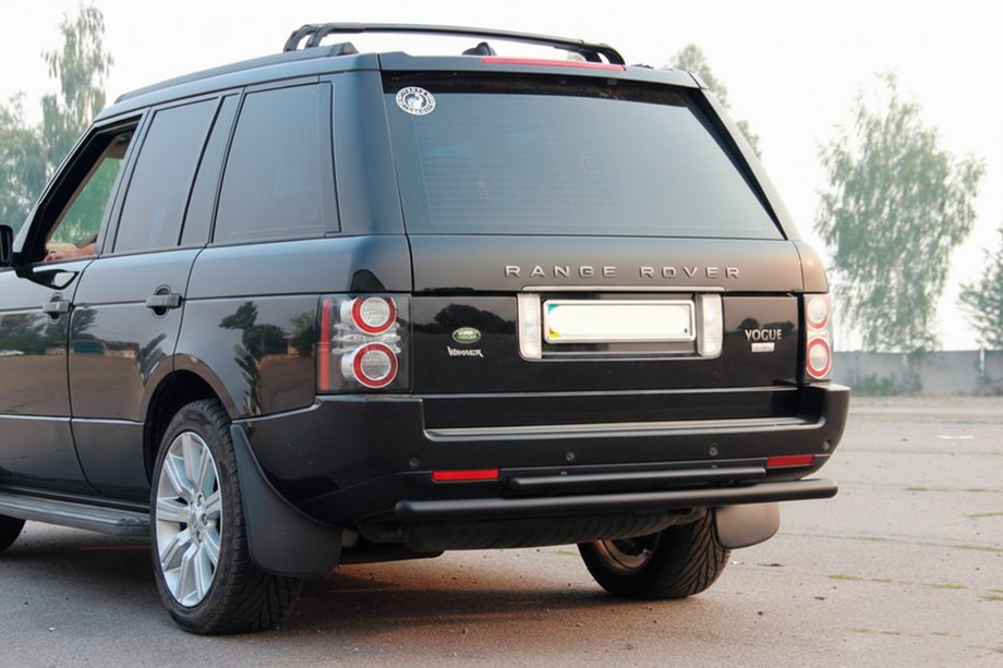 Range Rover III L322 2002-2012 Roll Bar Posteriore Doppio AK002 Nero (Acciaio Inox) Foto 1