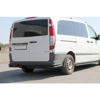 Barre angolari posteriori AK003-Double Black (2 pz, acciaio inox) Mercedes Viano 2004-2014 foto 1