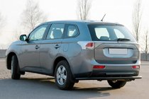 Mitsubishi Outlander 2012-2021 Barra Posteriore AK004 Nera (Acciaio Inox) foto 1