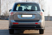 Mitsubishi Outlander 2012-2021 Barra Posteriore AK004 Nera (Acciaio Inox) foto 2