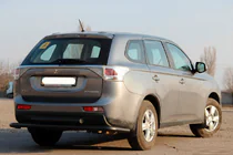 Mitsubishi Outlander 2012-2021 Barra Posteriore AK004 Nera (Acciaio Inox) foto 3