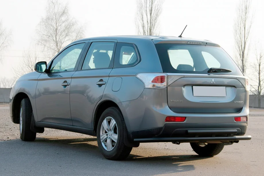 Mitsubishi Outlander 2012-2021 Barra Posteriore AK004 Nera (Acciaio Inox) Image