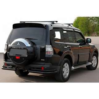 Roll Bar Posteriore Doppio AK003 Nero (Acciaio Inox) Mitsubishi Pajero Wagon IV 2006-2021 foto 1