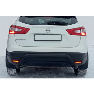 Barra Posteriore AK007-1 Nera (Acciaio Inox) Nissan Qashqai 2014-2021 foto 2