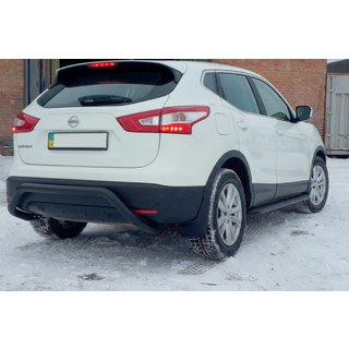 Barra Posteriore AK007-1 Nera (Acciaio Inox) Nissan Qashqai 2014-2021 foto 1