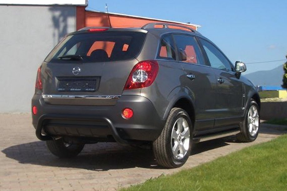 Opel Antara 2006-2017 Barra Posteriore AK007-1 Nera (Acciaio Inox) Foto 2