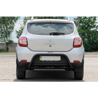 Barra Posteriore AK007 Nera (Acciaio Inox) Renault Sandero 2013-2022 foto 1