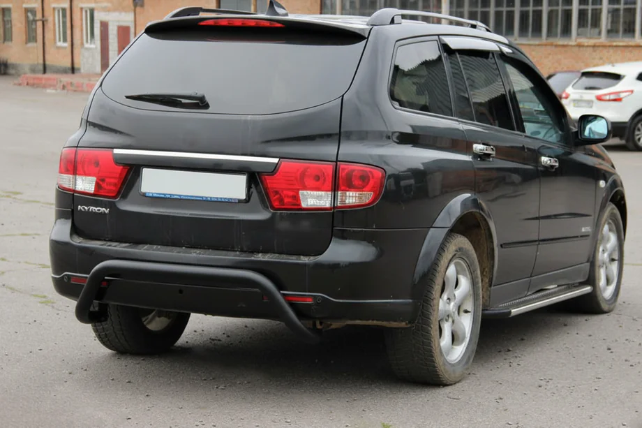 SsangYong Kyron 2005-2014 Barra Posteriore AK007 Nera (Acciaio Inox) Foto 1