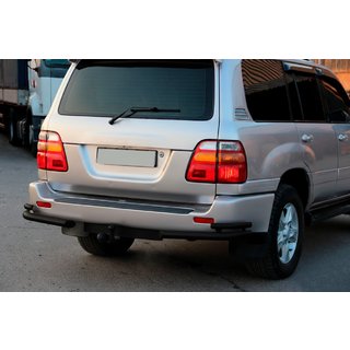 Barre angolari posteriori AK003-Double Black (2 pz, acciaio inox) Toyota Land Cruiser 100 1998-2007 foto 2