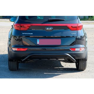 Protezione Posteriore AK007 Nero (Acciaio Inox) Kia Sportage 2015-2021 foto 2