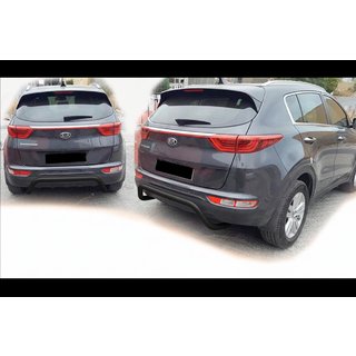 Protezione Posteriore AK007 Nero (Acciaio Inox) Kia Sportage 2015-2021 foto 4
