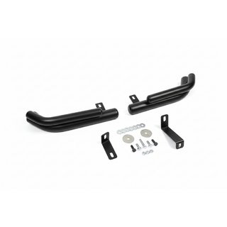 Barre angolari posteriori doppie AK003 Double Black (acciaio inox) Hyundai Santa Fe 2 2006-2012 foto 2