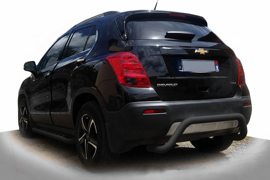 Chevrolet Trax 2012-2023 Barra Posteriore AK007 Nera (Acciaio Inox) Image