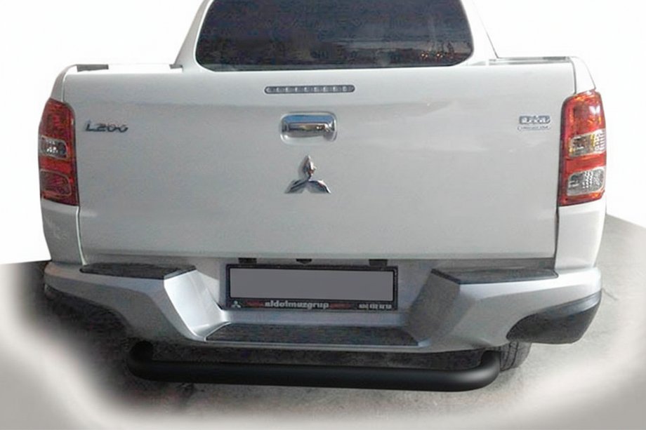 Fiat Fullback 2016- Protezione Posteriore AK007 Nero (Acciaio Inox) Image