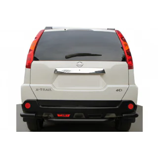Barre angolari posteriori con sezione centrale AK0073 Nero (2 pz, acciaio inox)