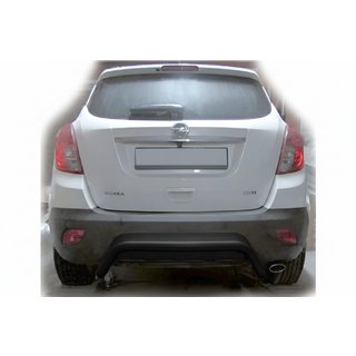 Barra Posteriore AK007-2 Nera (Acciaio Inox) Opel Antara 2006-2017