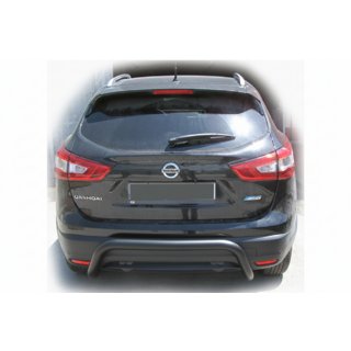 Barra Posteriore AK007-2 Nera (Acciaio Inox) Nissan Qashqai 2014-2021