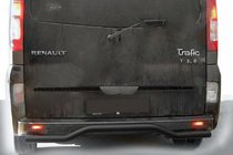 Renault Trafic 2001–2015 Protezione Posteriore AK006 Nero (Acciaio Inox) foto 1