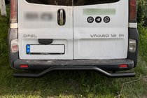 Renault Trafic 2001–2015 Protezione Posteriore AK006 Nero (Acciaio Inox) foto 4
