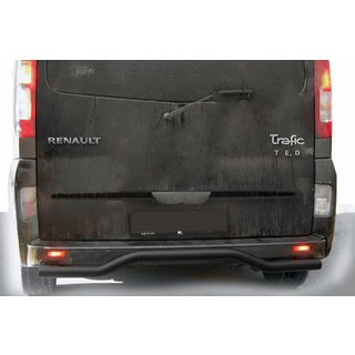 Protezione Posteriore AK006 Nero (Acciaio Inox) Renault Trafic 2001–2015 foto 1