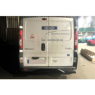 Protezione Posteriore AK006 Nero (Acciaio Inox) Renault Trafic 2001–2015 foto 3