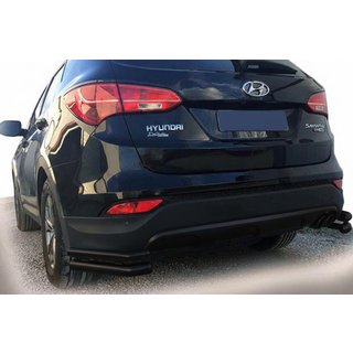 Angolari Posteriori AK-003 Doppio Black (Acciaio Inox) Hyundai Santa Fe 3 2012-2018