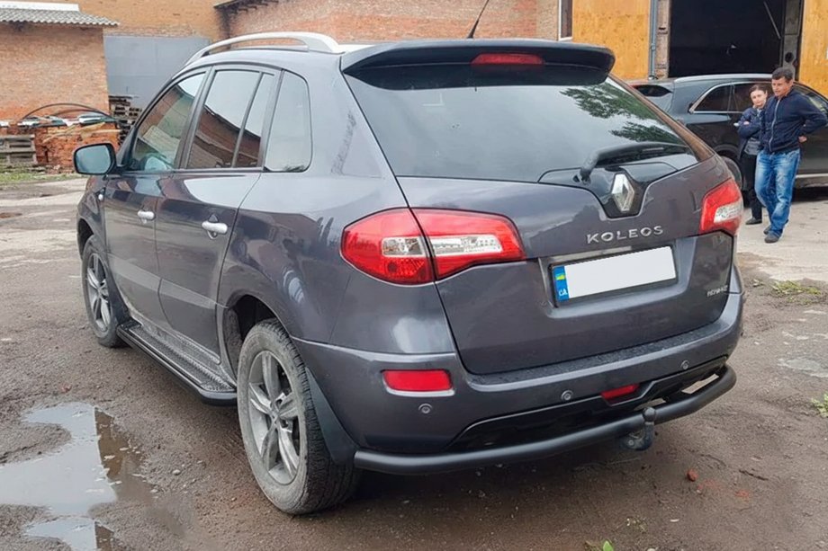 Renault Koleos 2008-2016 Barra Posteriore AK002-1 Nera (Acciaio Inox) Foto 4