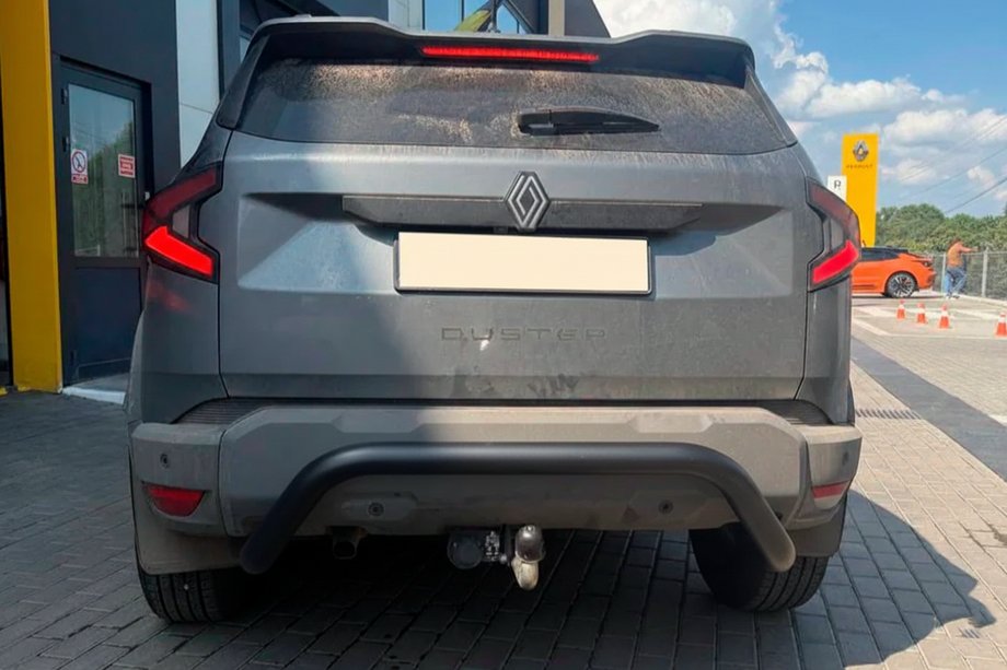 Renault Duster 2024- Protezione Posteriore AK007 Nero (Acciaio Inox) Image
