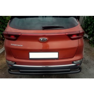 Protezione Posteriore AK002-2 Nero (Acciaio Inox) Kia Sportage 2015-2021 foto 1