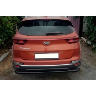 Protezione Posteriore AK002-2 Nero (Acciaio Inox) Kia Sportage 2015-2021 foto 2