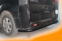 Renault Trafic 2001–2015 Protezione posteriore con angoli Black (acciaio inox) foto 2