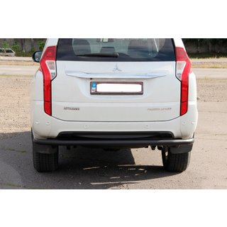 Protezione Posteriore AK005 Nero (Acciaio Inox) Mitsubishi Pajero Sport 2015- foto 4