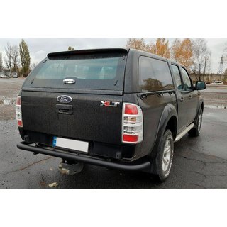 Protezione Posteriore AK005 Nero (Acciaio Inox) Ford Ranger 2007-2011 foto 3