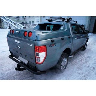 Protezione Posteriore AK005 Black (2011-2018, Acciaio Inox) Ford Ranger 2011–2022 foto 2