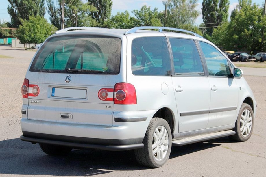 Ford Galaxy 1995-2006 Protezione Posteriore AK005 Nero Foto 2