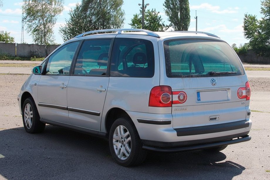 Ford Galaxy 1995-2006 Protezione Posteriore AK005 Nero Foto 3