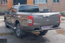 Fiat Fullback 2016- Protezione Posteriore AK005 Nero (Acciaio Inox) foto 2