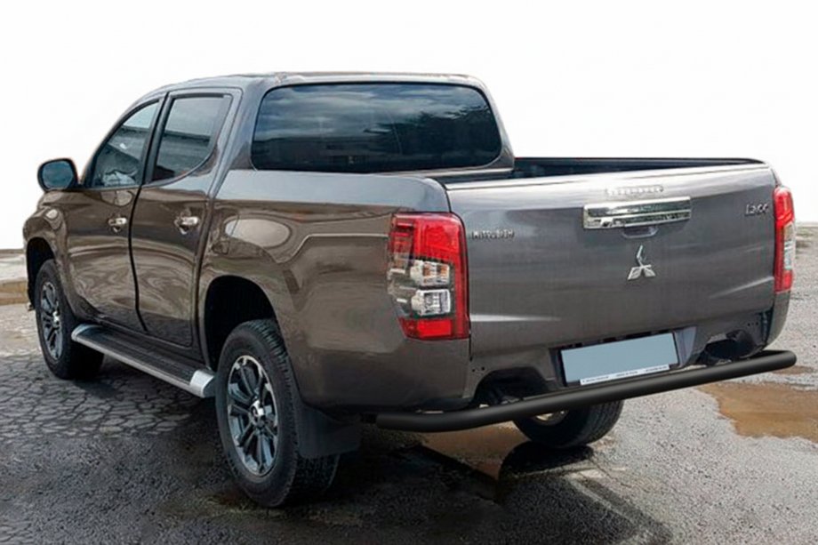 Fiat Fullback 2016- Protezione Posteriore AK005 Nero (Acciaio Inox) Image