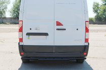 Renault Master 2011-2023 Barra Posteriore AK011 Nera (Acciaio Inox) foto 4