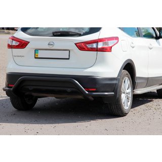 Barra Posteriore AK007-Plus Nera (Acciaio Inox) Nissan Qashqai 2014-2021 foto 2