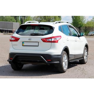 Barra Posteriore AK007-Plus Nera (Acciaio Inox) Nissan Qashqai 2014-2021 foto 3