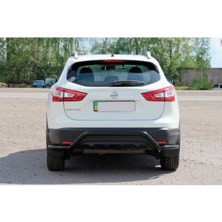 Barra Posteriore AK007-Plus Nera (Acciaio Inox) Nissan Qashqai 2014-2021 foto 4