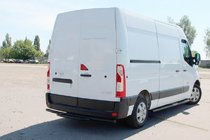 Renault Master 2011-2023 Barra Posteriore AK008 Nera (Acciaio Inox) foto 3