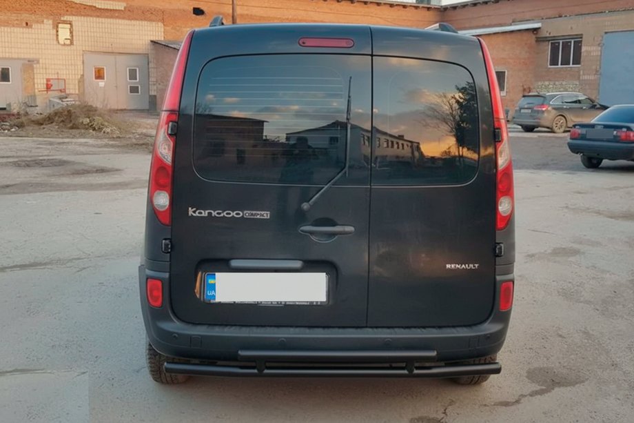 Mercedes Citan 2013-2021 Barra Posteriore AK002-2 Nera (Acciaio Inox) Foto 2