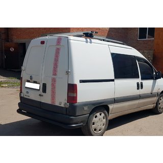 Protezione Posteriore AK005 Nero (Acciaio Inox) Fiat Scudo 1996-2007 foto 3
