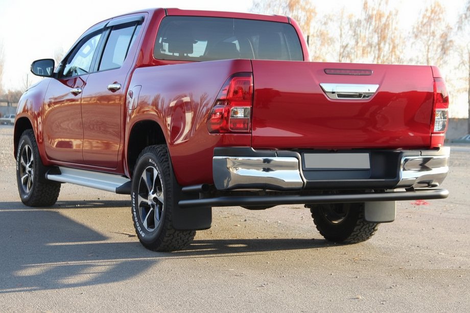 Toyota Hilux 2015- Roll Bar Posteriore AK005-2 Nero (Acciaio Inox) Image